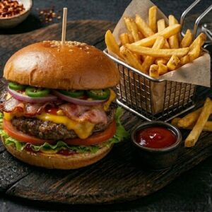 Hamburguesa con Tocino